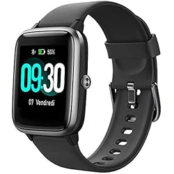 YAMAY Montre Connectée Femmes Homme Smartwatch Tactile Bracelet Connecté Etanche Sport Podometre Cardio Montre Intelligente Vibrante Fitness Tracker Marche Course à Pied Running pour Android iOS