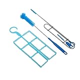 El paquete incluye: Incluir un cepillo flexible de serpiente, un cepillo más pequeño, un cepillo más grande y un marco de secado plegable.