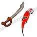 Produktbild Henbrandt Aufblasbar 48cm Papagei & 60cm Piratenschwert Buschmesser Kostüm