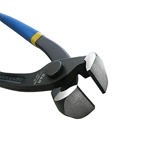 S&R Kneifzange 280 mm Monierzange Flechterzange aus hochwertigem Chrom-Vanadium Stahl beschichtete Griffe - 2