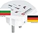 Produktbild Reiseadapter - Auslandsadapter auf Deutschland Schukostecker - Strom Netz Adapter für Stecker aus Bulgarien 220-230V Umwandlungsstecker Reisestecker German Travel Adapter Bulgaria