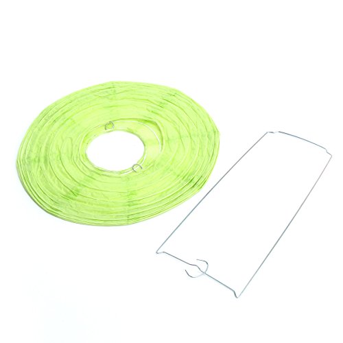 10 Stücke Papierlaterne Laterne Deko Feier Lampions Papierlampen 8″(20cm) (frucht grün) - 2