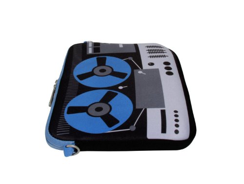 Digittrade LS131-10 DeeJay Designer Schutzhülle für Laptops und Tablets mit einer Bildschirmdiagonale von 25,9 cm (10,2 Zoll) blau-schwarz - 9