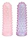 Produktbild NMC Nodule Knockout Finger Sleeves - 2 strukturierte Fingeraufsätze - je Circa 8 cm lang/Durchmesser: 3 cm, pink/violett, 1 Stück