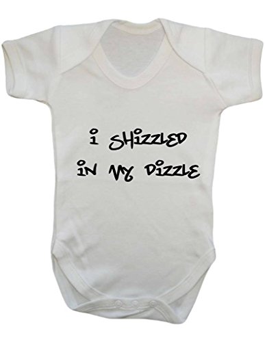 I Shizzled In My Dizzle Funny Hip Hop Parody Music Gangster Graffiti Style Baby Onesie Vest