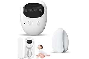 FOUVIN Bettnässer Alarm Kinder Kabellos mit 3 Arbeitsmodi, Bettwetting Alarm für Jungen und Mädchen, USB-wiederaufladbar, Pee Alarm für Kinder (A)