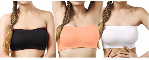 Q-rious Non-Padded & Non-Wired Seamless-Free Size-Tube Bra for Women (Pack of 3) RS.289 (81.00% Off) - Amazon