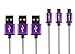 Produktbild CABBRIX Micro USB Ladekabel Lila [3-Pack] 2m Lang [USB Schnellladekabel] Nylon 2,4A Sync Android Smartphones für Samsung Galaxy S7 S6 Edge S5 Neo HTC LG Sony Nexus Nokia Huawei Kindle Xbox PS4