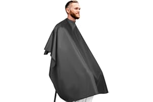 aashta® Friseurumhang Haarschnitt, Professionelle Haarschneideumhang Wasserabweisend Atmungsaktiv umhang friseur mit Knopfverschluss 143 * 126