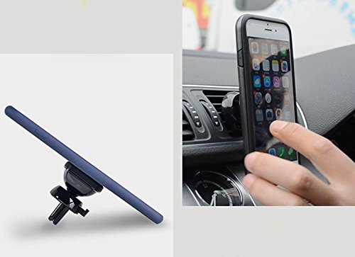 lucklystarÂ® Supporto Magnetico di Movil per griglie del aria di auto supporto rotazione di 360??Â° accessori per dispositivi portatili per iPhone 7/6Â Plus/6S/6/Se/Android Smartphone GPS Navigatore (Nero)