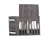 Produktbild QEES gewachste Canvas Messer Rolle mit 8 Slots Tool Wallet 18.5W X 28.7L Zoll DD (Grau)