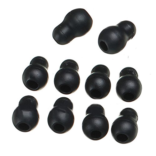 10 Stück, Schwarz Silikon weichen Ohrstöpsel für Littmann Stethoskop - 2