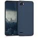 Produktbild kwmobile Hülle für LG Q6 - TPU Silikon Backcover Case Handy Schutzhülle - Cover Dunkelblau matt