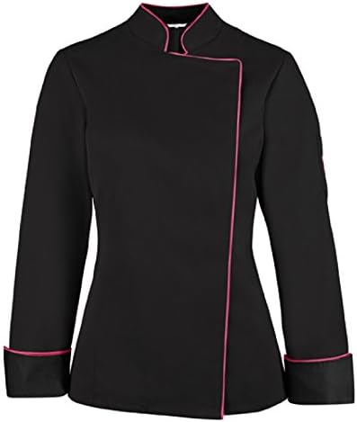 GREIFF  Women's Long Sleeve Chef Jacket -  Black - 52R
