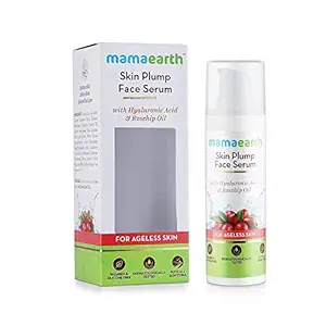 Skin Plump Face Serum Anti Aging Cream For Glowing Skin, With Hyaluronic Acid & Rosehip Oil for Ageless Skin - 30ml BY MAMAEARTHH