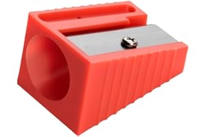 WONDAY Taille-crayon Plastique Spécial Gros Crayons Diam 17 mm Coloris Aléatoire