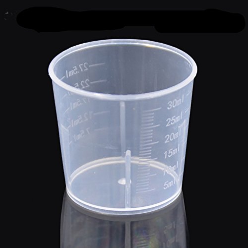 5pcs 30ml Plastic Liquid Messbecher Küche Kochen Medizin Messgerät - 4