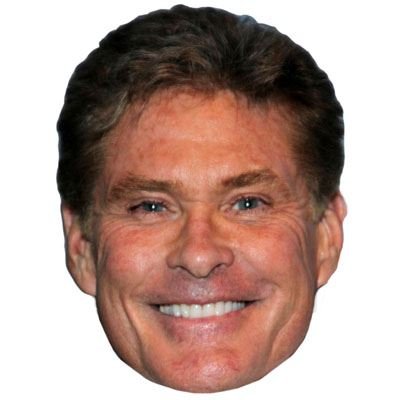 Preisvergleich Produktbild David Hasselhoff Maske aus Pappe