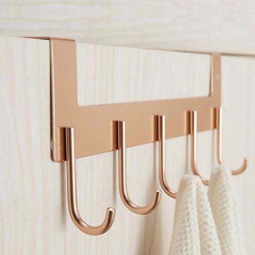 Hanger ZLR Space Aluminum Seamless Hook Creative Nail-free Hooks Hooks Bathroom Door Hooks Kitchen Living Room Balcony Hooks (Color : B)