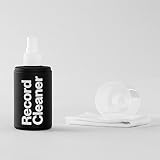 Con paño sin pelusa AM CLEAN SOUND Líquido Limpiador para la Limpieza de los Discos de Vinilo + Gamuza Suave (200ml)