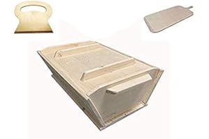 EUROSHOPPINGONLINE kit set pizze Madia Maddia maidda siciliana in legno lamellare personalizzabile per impasto manuale pizza napoletana contenitore cassetta cassa vaschetta porta impasto lievitazione vasca