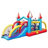 ★ 【Fantasy Castle Design】: Das aufblasbare Schloss ist mit verträumter Kinderburg gestaltet. Das Design ist sehr schön und schön. Die Kinder werden es auf den ersten Blick lieben, und gleichzeitig können sie die Kraft des Kindes voll mobilisieren und den Kindern die Möglichkeit geben, ihre Vorstellungskraft und Kreativität voll zu entfalten. .