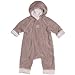 Red Castle Zip Up Baby Suit, 3 Months, Taupe/Stripes