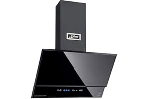 Kaiser AT 6410 | Avantgarde Pro 60cm Cooker Hood | Wall Mounted Chimney Hood | External Fume Extraction or Internal Filtering (Black)