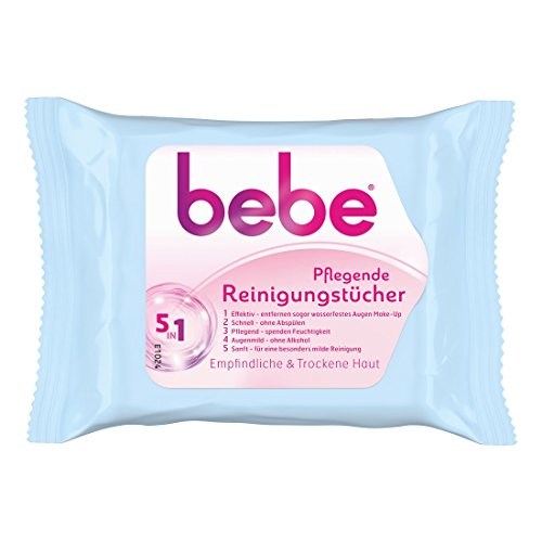 bebe Young Care 5in1 Pflegende Reinigungstücher, 3er Pack (3 x 25 Stück) - 2