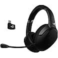 ASUS ROG Strix Go Cuffia Gaming Wireless, 2.4 GHz, Audio Alta Risoluzione, Microfono Cancellazione Rumore, Design Leggero, US