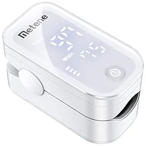 Metene Pulse Oximeter Fingertip, Blood Oxygen Saturation Monitor with Accurate Fast Spo2 Reading Oxygen Meter