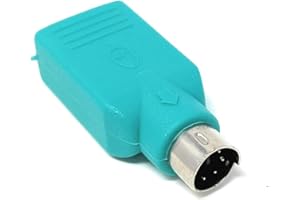 DRUT USB A Jack to Mini DIN 6 Pin male Adapter (USB to PS/2)
