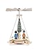 Produktbild DREGENO Seiffen Mini-Pyramide mit Laternenkindern, Holz, Natur, 10 x 10 x 15 cm,