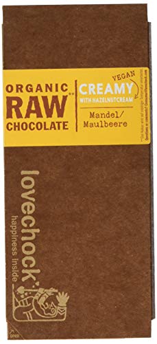 Preisvergleich Produktbild Lovechock Organic Raw Chocolate, Maulbeere, 4er Pack (4 x 70 g)