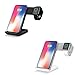 Produktbild 2 in 1 Qi Wireless Charger Ständer Halterung, 12W Ladegerät Schnellladestation für iPhone 8/ iPhone 8s/ iPhone X/iPhone XS/iPhone XR und Samsung S9/ S9/ Note8/ Galaxy S8/ S8/ S7 und Apple Watch 2/3