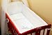 6 pcs bedding set /Bumper/sheet/duvet/ bumper all around to fit baby swinging crib WHITE