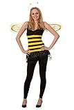 r-dessous Biene Maja Kostüm Bienen mit viel Zubehör 3 tlg ideal für Karneval, Fasching und Kostümparty Groesse: L/XL -