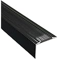 Stair Edge Nosing Trim - 900mm x 46mm x 30mm - Anti Slip Tread - Nose Edging - Screw Down by FloorPro® (Black)