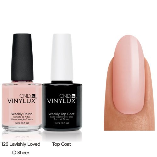 Vinylux CND Duo - Top Coat plus Lavishly Loved, 1er Pack (1 x 30 g)