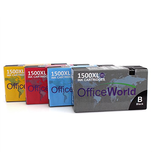 OfficeWorld Kompatible Patronen Ersatz für PGI-1500XL Tintenpatronen Hohe Kapazität Kompatibel für Maxify MB2350 MB2050 MB2300 MB2000 (4er-pack) - 2