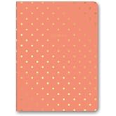 Le Color Puantiyeli Mini Defter &Ccedil;izgili Mercan 14x20 cm