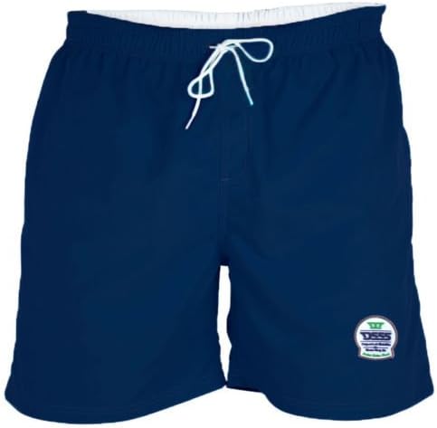 Duke D555 Men's Kingsize Big Tall Knee Length Beach Surf Holiday Swimming Shorts Trunks-Navy-5XL