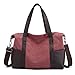Produktbild FANGDADAN Umhängetaschen,Schultertasche,Handtasche,Frauen Canvas Retro Mode Große Kapazität Cross-Body Beutel,Weiblichen Messenger Bag Multi-Funktion Pendler Pauschalreisen Klt