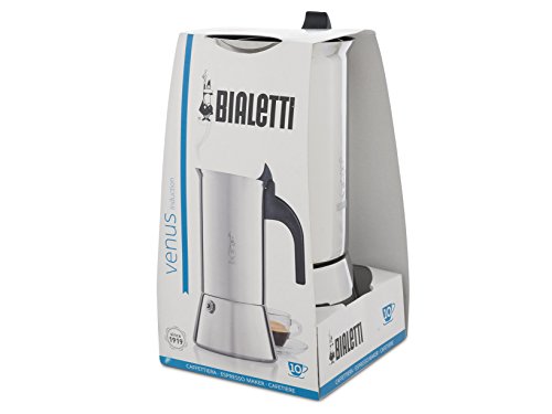 Bialetti 1785 Venus Induktion Sleeve Fascia – Espressokocher, Edelstahl, für 10 Tassen - 2