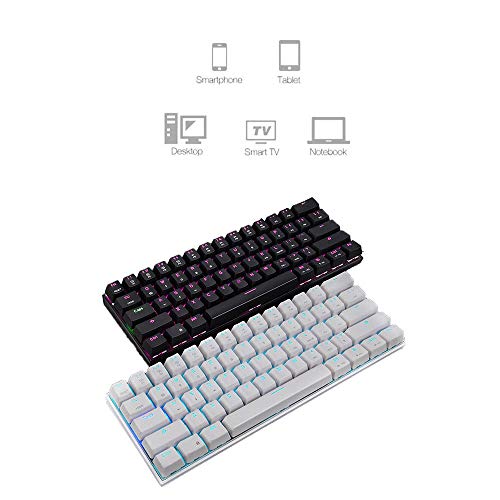 Preisvergleich Produktbild CITW Tastatur Bluetooth / USB-Tastatur Mechanische Tastatur mit Zwei Modi und RGB-Hintergrundbeleuchtung
