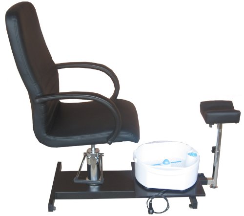 Preisvergleich Produktbild hydraulisch höhenverstellbarer Fußpflegestuhl mit Becken und verstellbarer Fußauflage