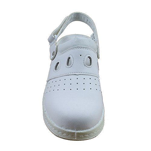Jal Group PBEA Sicherheitsandale Kochschuhe Laborschuhe Sandale mit Absatz weiss B-Ware - 2