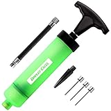 EFICAZ: Este Dimples Excel bomba 8 "Inflar mantendrá todas sus bolas de los deportes que juegan en plena forma con una Stoke, la bomba de pelota de 8 pulgadas puede bombear hasta 80 volúmenes de aire en el cuerpo de la bola de los deportes.
