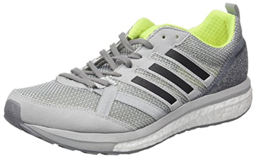 adidas Herren Adizero Tempo 9 Laufschuhe, Grau (Grey Two/Core Black/Solar Yellow), 41 1/3 EU adidas Herren Adizero Tempo 9 Laufschuhe, Grau (Grey Two/Core Black/Solar Yellow), 41 1/3 EU