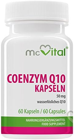 Coenzyme Q10 Capsules 50mg Water-Soluble Q10 – Heart Health Muscle Function – 60 capsules